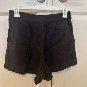Abercrombie & Fitch Black Linen Shorts